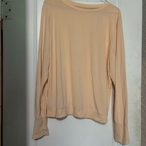 Peach Long Sleeve Women's Top